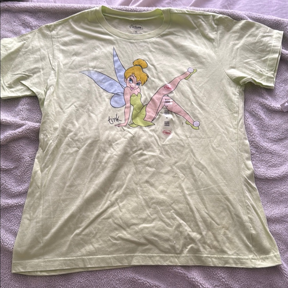 Disney Tinker Bell  Shirt - Light Green